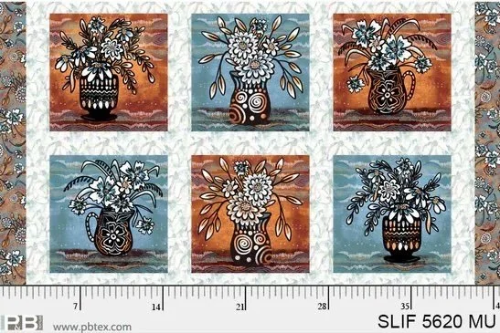 マルチファブリック(マティス)Still Life 150x100 Still Life Multi PANEL SLIF 5620 MU — Sew Clever Gifts and Fabric